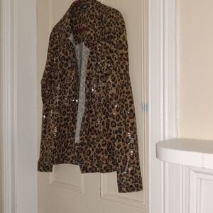 Leopard sequin Women's Jacket